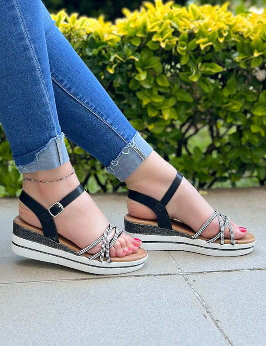 Sandalias Cristiana - Negras