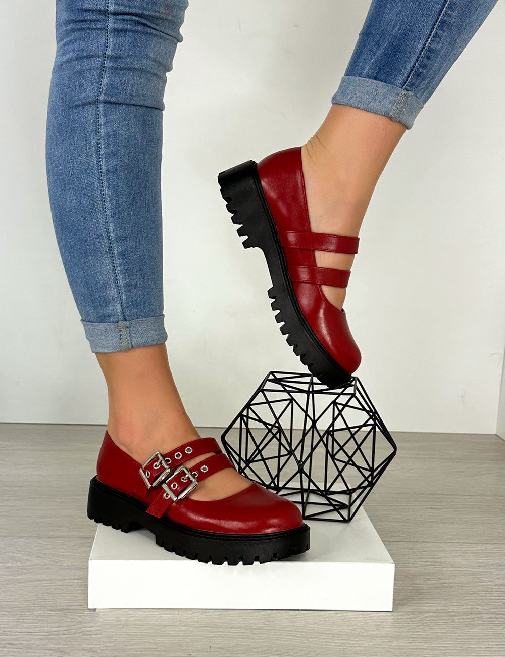 Sapatos Dina - Vermelho