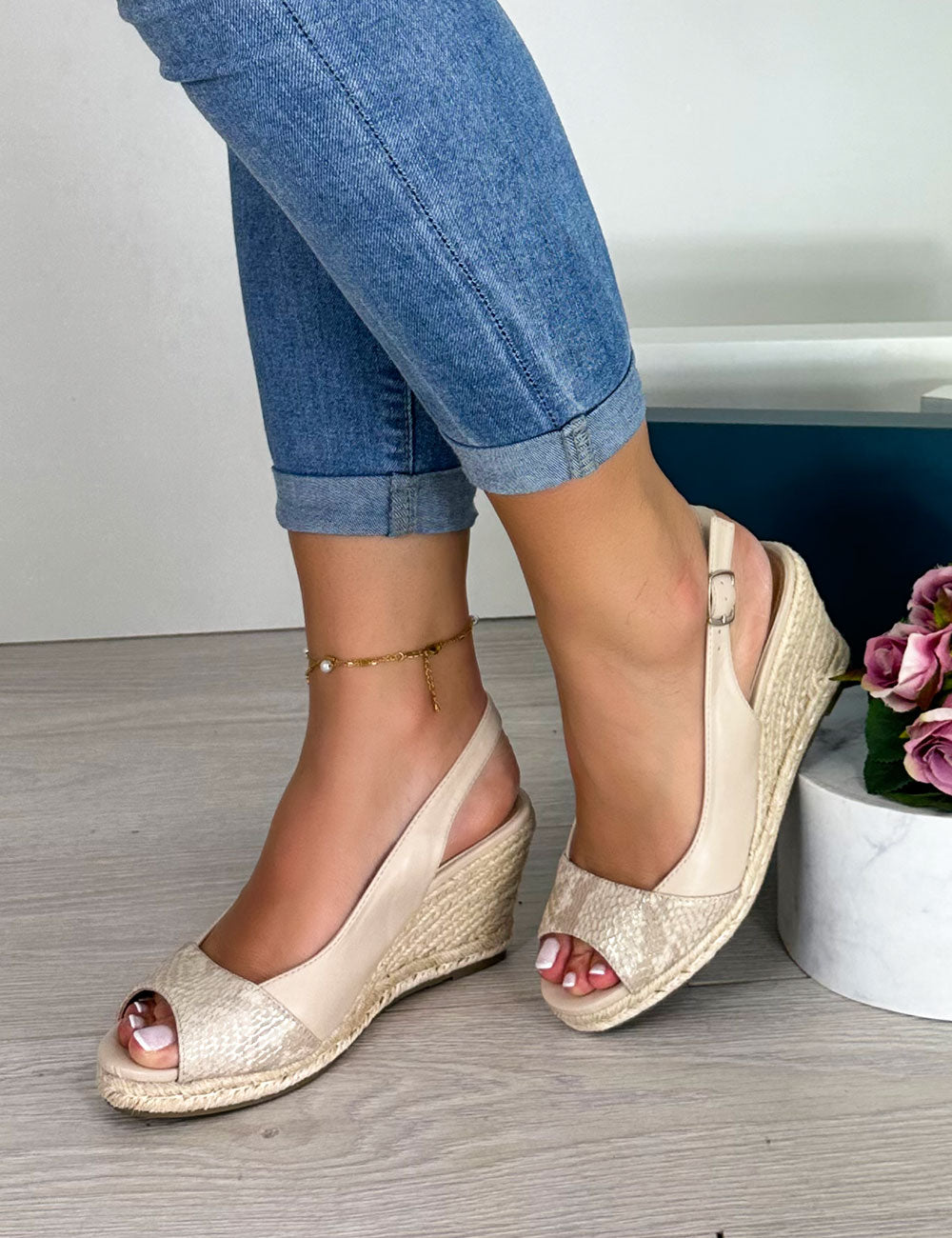 Sandalias Lira - Beige