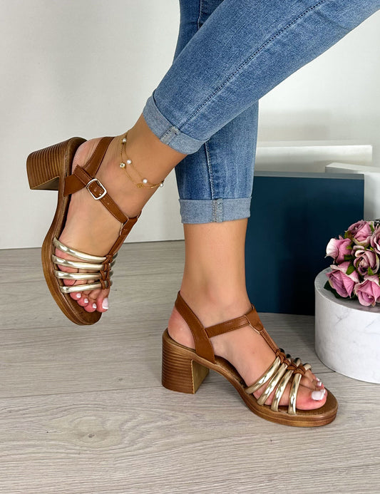 Sandalias Lulu - Dourado