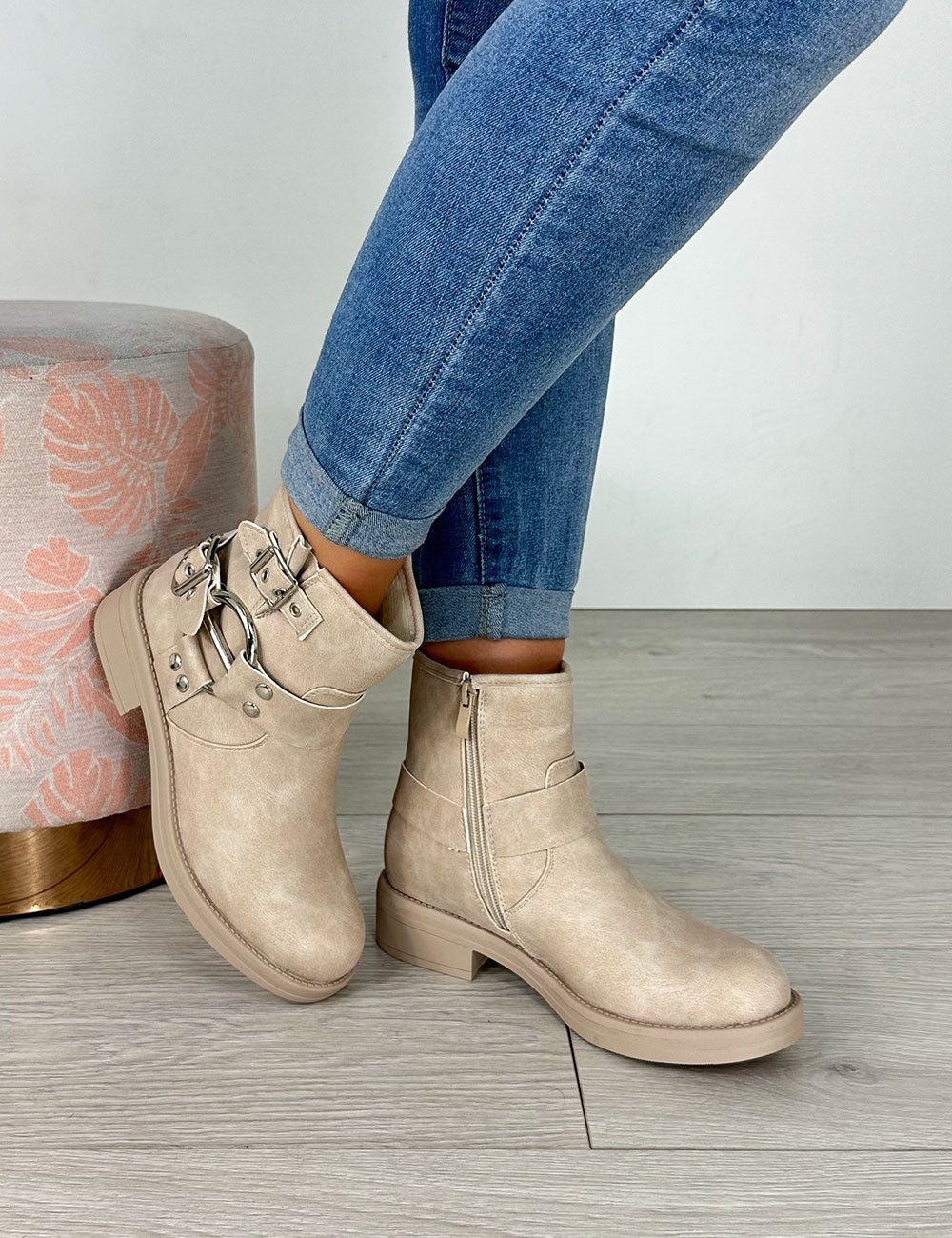 Botins Malu - Bege