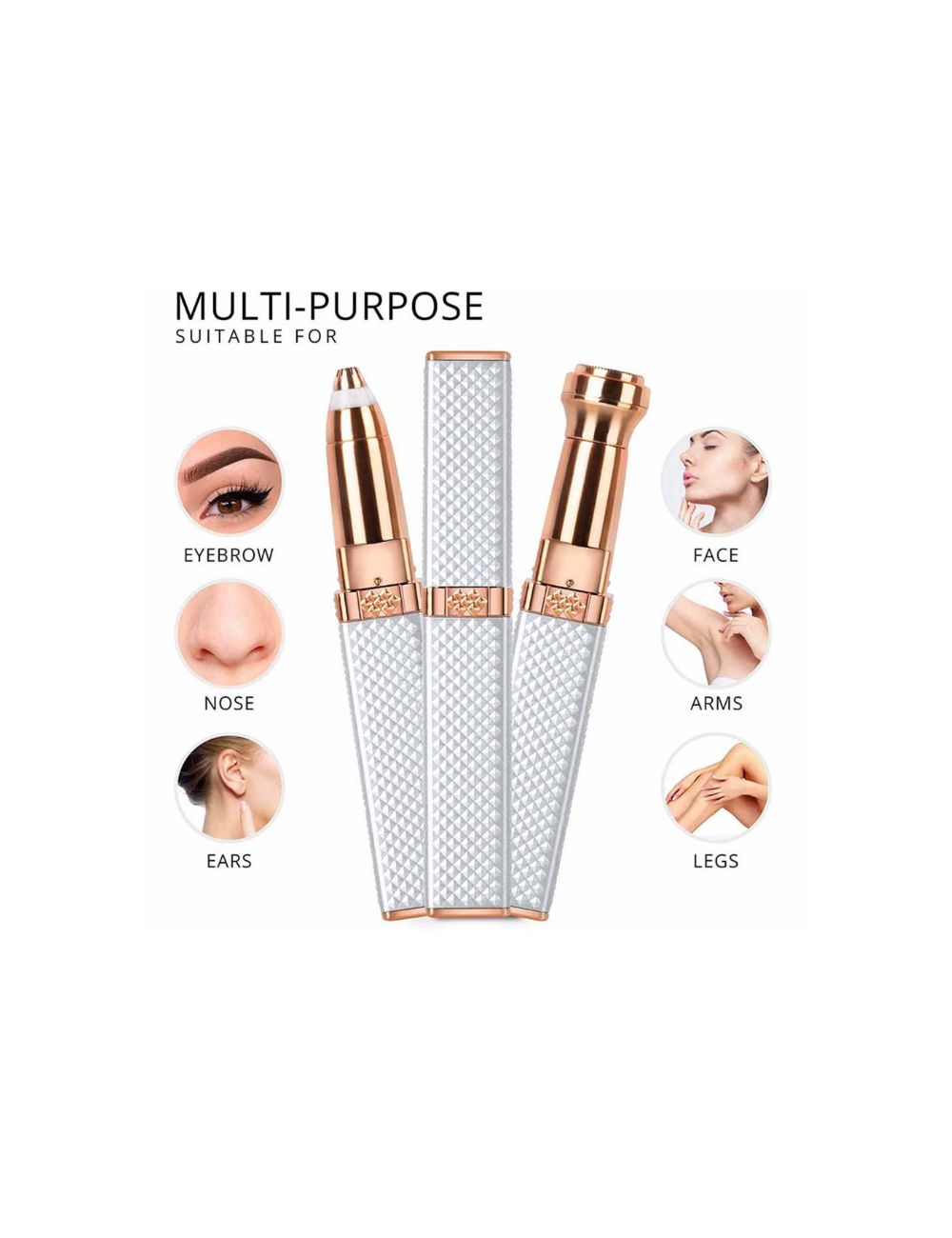 Depilador Elétrico 2 em 1 Portátil