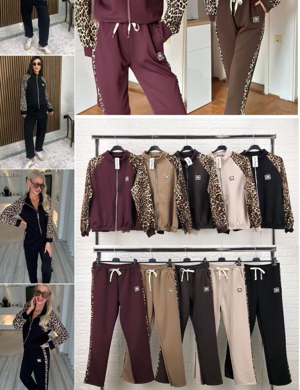 Conjunto con estampado de leopardo