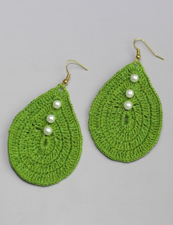 Pendientes de cereza - Verde