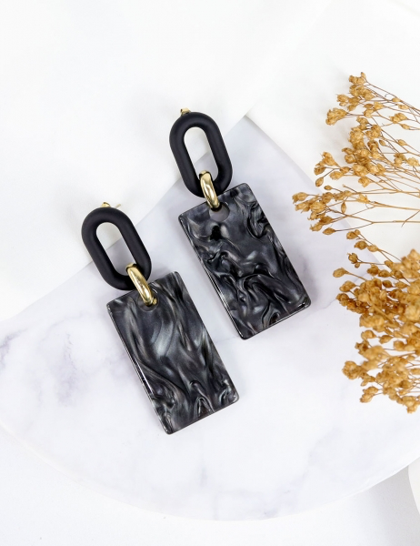 Pendientes Ivana - Negro