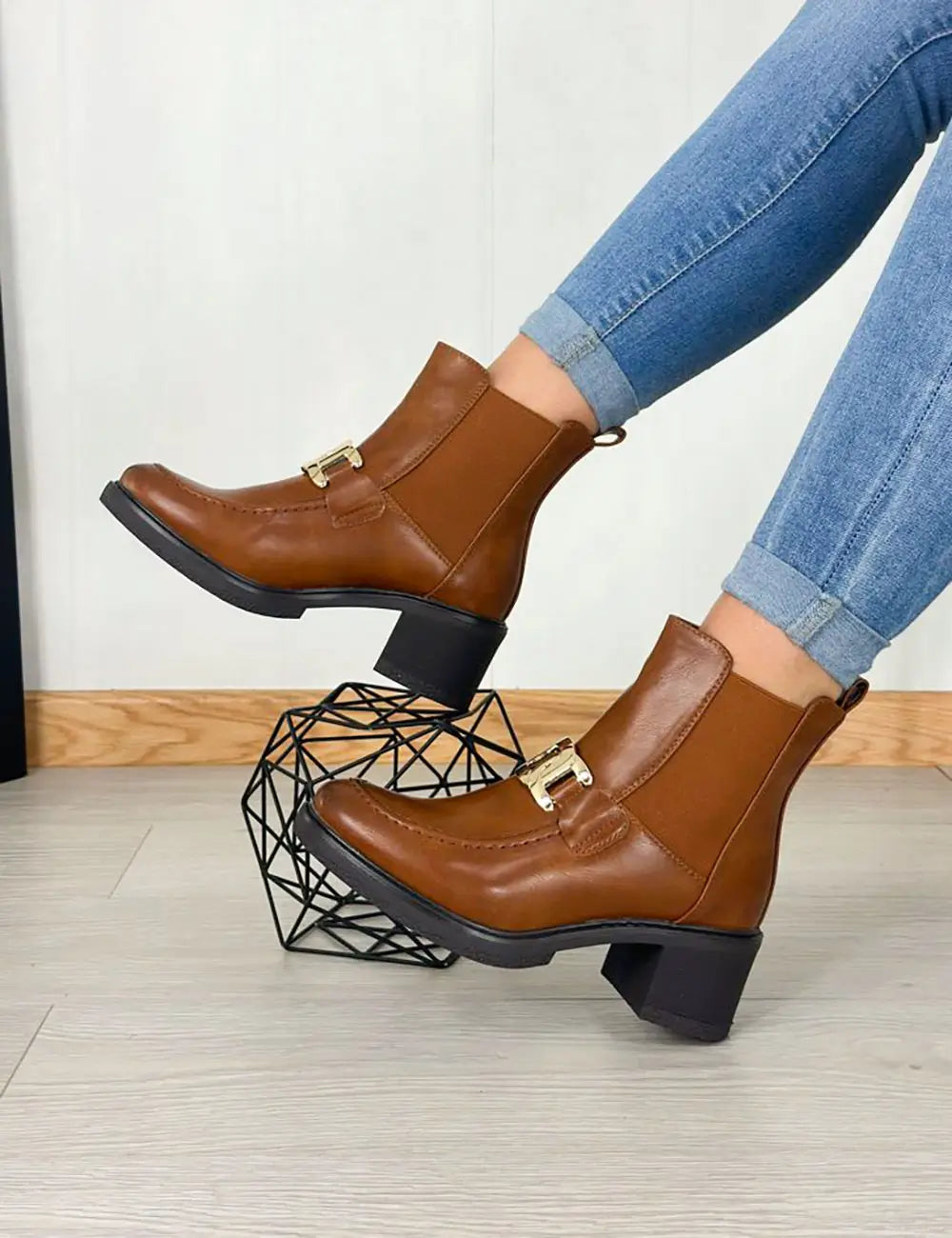 Botins Ideal - Castanho