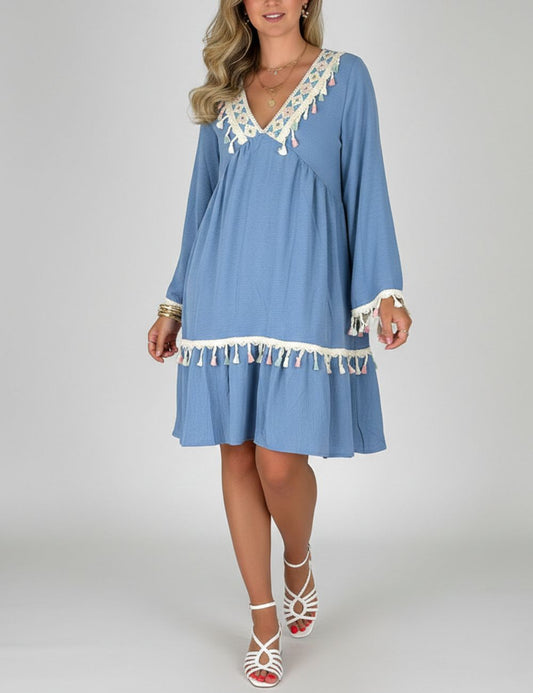 Vestido Lenia - Azul