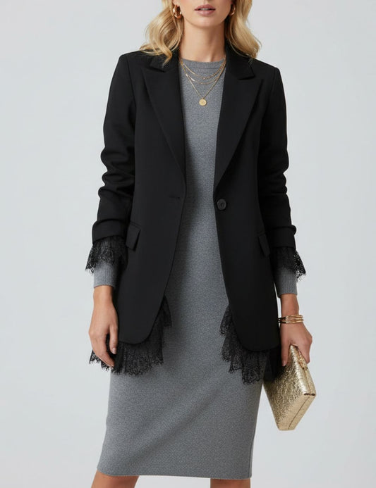 Blazer Foco - Negro