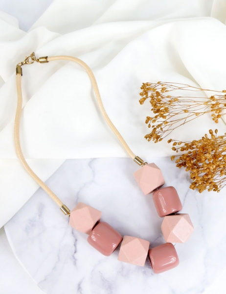 Colar Beads - Rosa