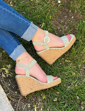 sandalias de otoño - verdes