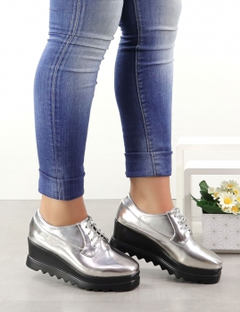 Sapatos Aline - Prata