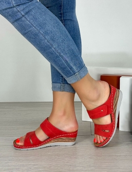 Sandálias Aurea - Vermelho