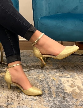 Sapatos Lurdes - Dourado