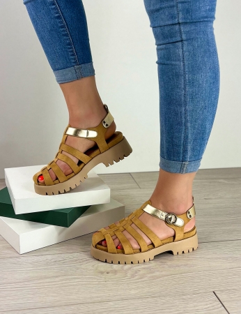 Sandálias Bianca - Camel