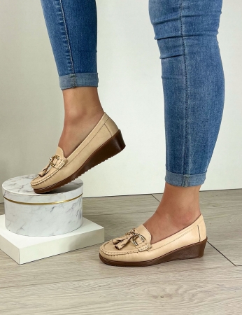 Sapatos Teresa - Bege
